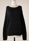 Snow Angel Knit Sweater | Black