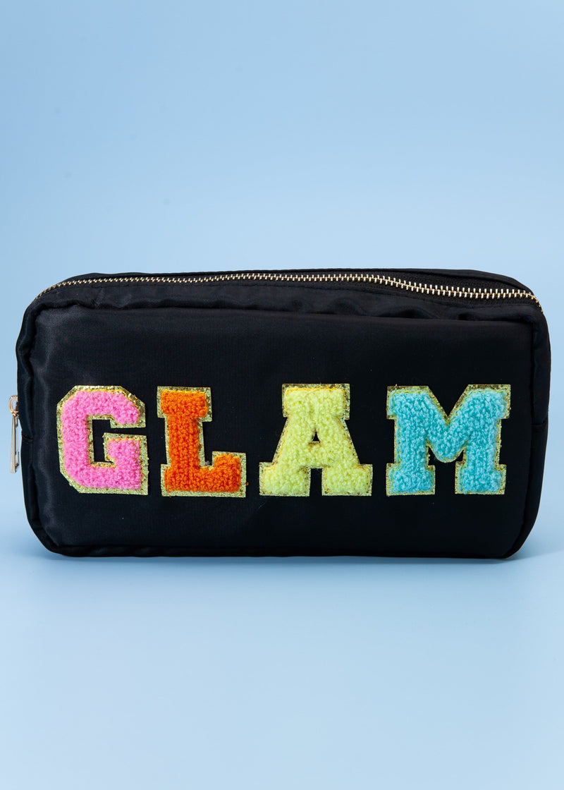 Glam Travel Pouch | Black