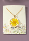 Floral Birth Month Necklace