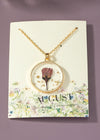 Floral Birth Month Necklace