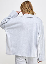 Roll With It Pullover | Grey