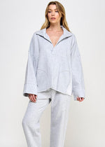 Roll With It Pullover | Grey