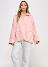 Roll With It Pullover | Pink