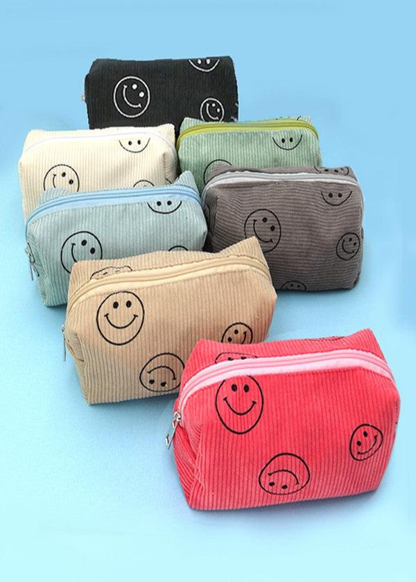 Smiley Face Cosmetic Bag