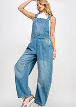 Spring Break Fun Barrel Overalls