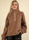 Ski Lodge Getaway Oversized Pullover | Mocha