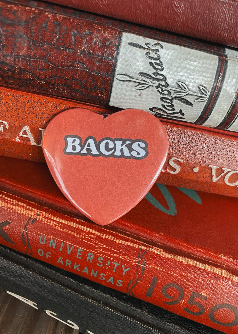 Heart Backs Button