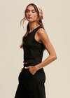 Casual Workwear Top | Black