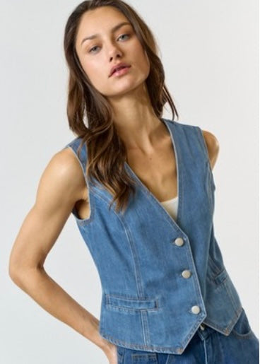 Blue Jean Baby Denim Vest