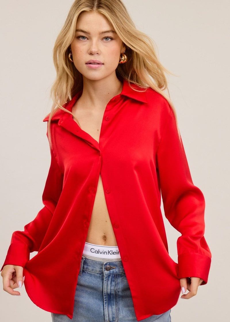 Nice List Blouse | Red