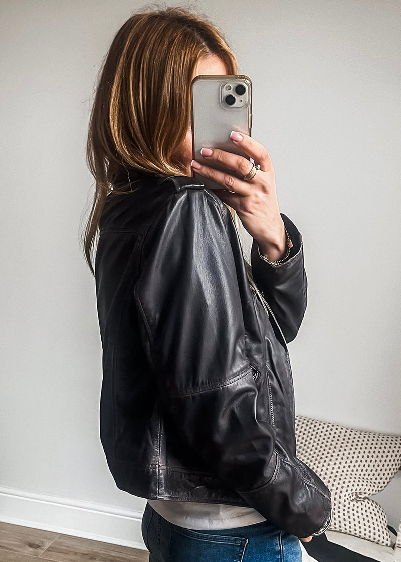 We Go Together Faux Leather Jacket